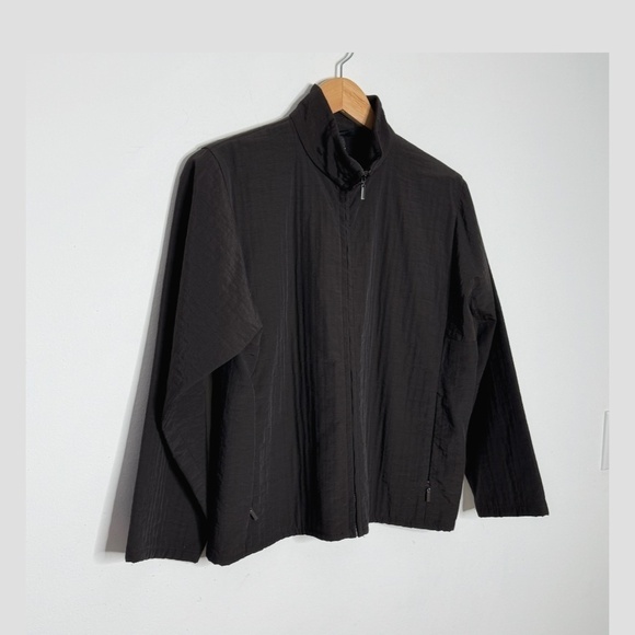 Eileen Fisher Jacket Nylon Blend Ripstop Outdoor Jacket Wind Breaker Petite M - Picture 9 of 11